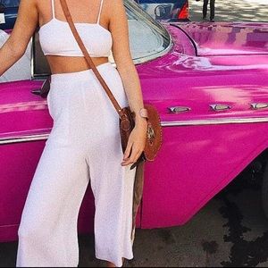 Free People matching set (white)
